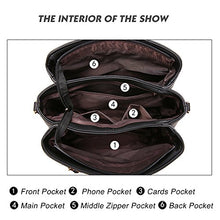 Top Handle Satchel Tote PU Leather Shoulder Bag